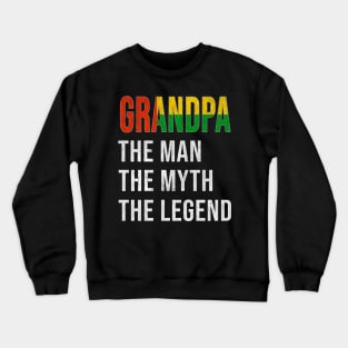 Grand Father Bissau Guinean Grandpa The Man The Myth The Legend - Gift for Bissau Guinean Dad With Roots From  Guinea Bissau Crewneck Sweatshirt